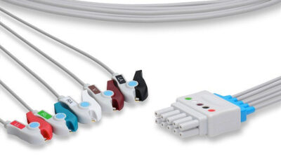 Mennen Compatible ECG Leadwire / 5 Leads Pinch/Grabber