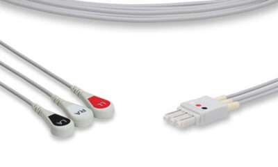 Philips Compatible ECG Leadwire / 3 Leads Snap