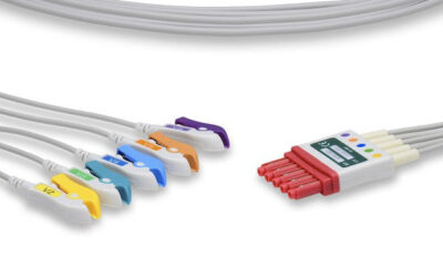 Philips Compatible ECG Leadwire / 5 Leads V2-V6 Pinch/Grabber