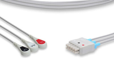 GE Healthcare > Marquette Compatible ECG Leadwire / 3 Leads Snap (Grouped)
