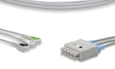 GE Healthcare Compatible ECG Leadwire / 3 Leads Snap