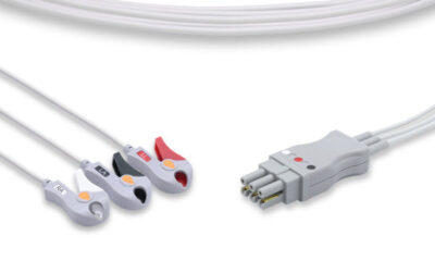 Datex Ohmeda Compatible ECG Leadwire / 3 Leads Pinch/Grabber