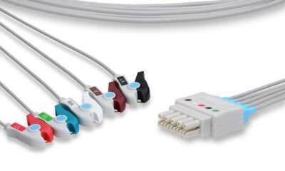 Datex Ohmeda Compatible ECG Leadwire / 5 Leads Pinch/Grabber (Grouped)