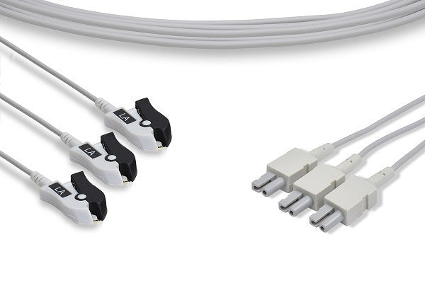 Philips Compatible ECG Leadwire / 3 Leads Pinch/Grabber