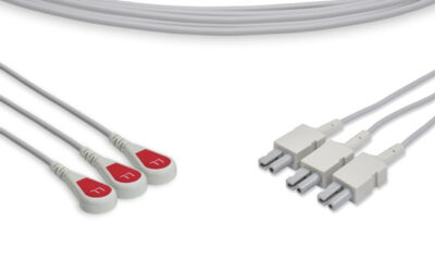 Philips Compatible ECG Leadwire / 3 Leads Snap