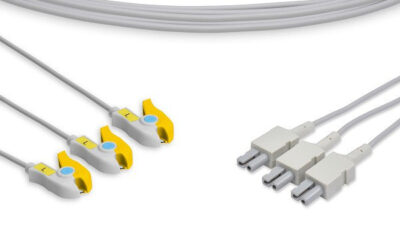 Philips Compatible ECG Leadwire / 3 Leads Pinch/Grabber