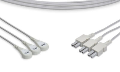 Philips Compatible ECG Leadwire / 3 Leads Snap
