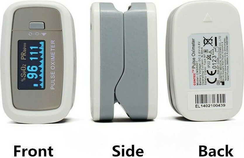Contec CMS50D1 Fingertip Pulse Oximeter Gray - Image 3